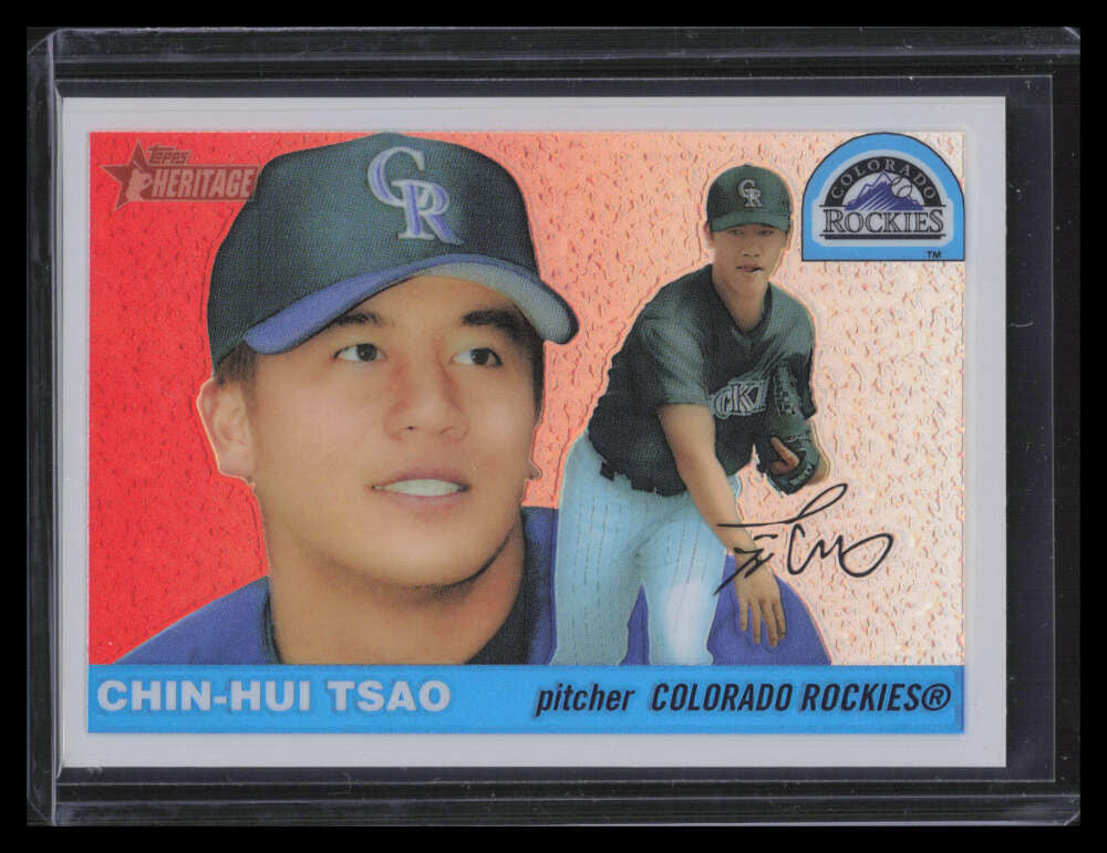 2004 Topps Heritage Chrome Refractor thc49 Chin-Hui Tsao 161/555