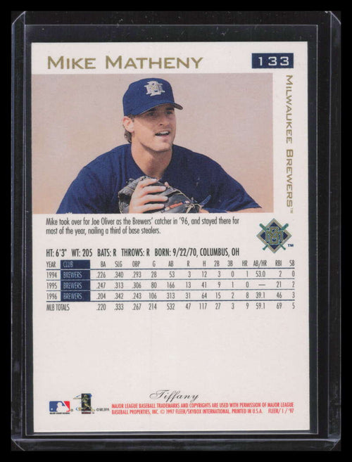 1997 Fleer Tiffany 133 Mike Matheny
