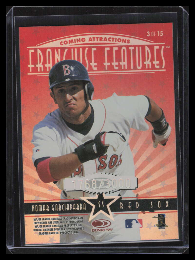 1997 Donruss Franchise Features 3 Nomar Garciaparra Alex Rodriguez 1768/3000