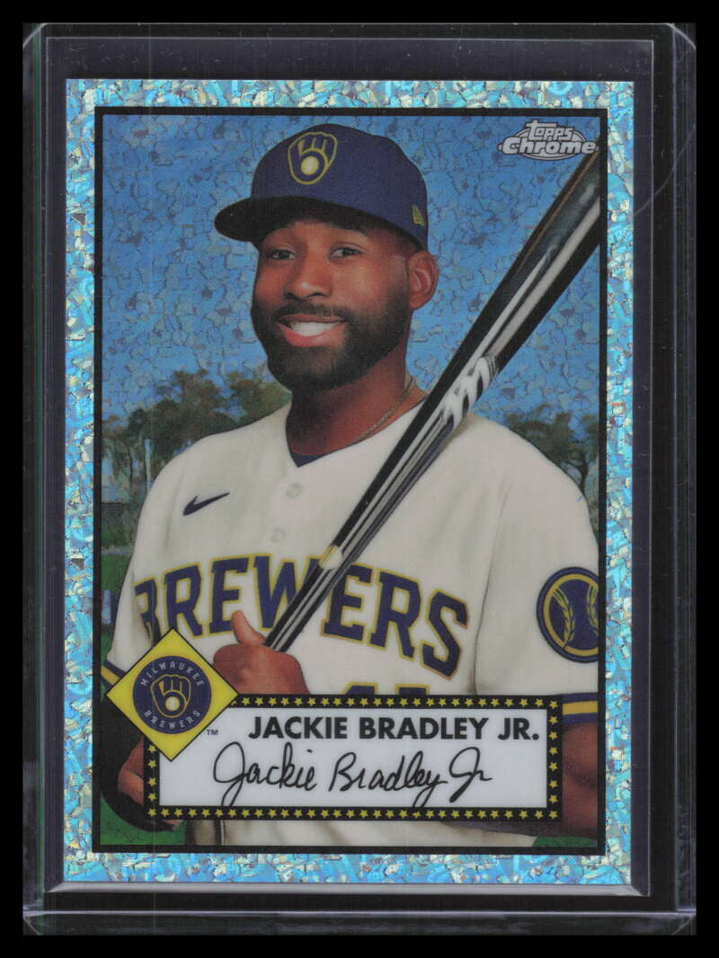 2021 Topps Chrome Platinum Mini Diamond 70th Refractor 147 Jackie Bradley Jr /70