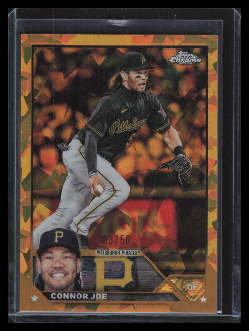 SOLD 159465 2023 Topps Chrome Sapphire Gold Refractor 525 Connor Joe 3/50