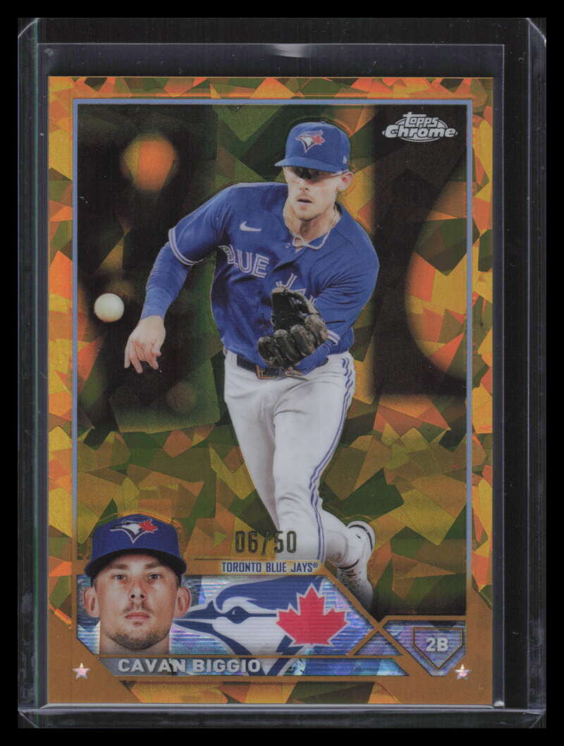 2023 Topps Chrome Sapphire Gold Refractor 526 Cavan Biggio 6/50