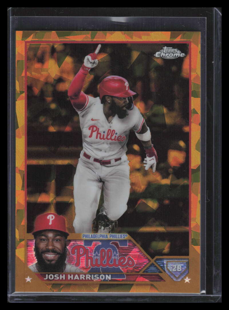 2023 Topps Chrome Sapphire Gold Refractor 504 Josh Harrison 29/50