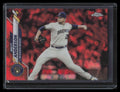2020 Topps Chrome Update Sapphire Orange Refractor u275 Brett Anderson 6/25