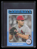 SOLD 159504 2024 Topps Heritage Mini Blue Border 344 Kyle Leahy Rookie 5/25