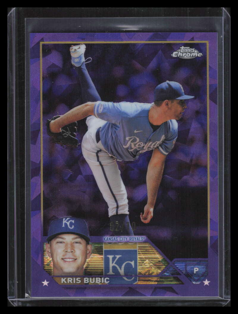 2023 Topps Chrome Sapphire Purple Refractor 541 Kris Bubic 2/10