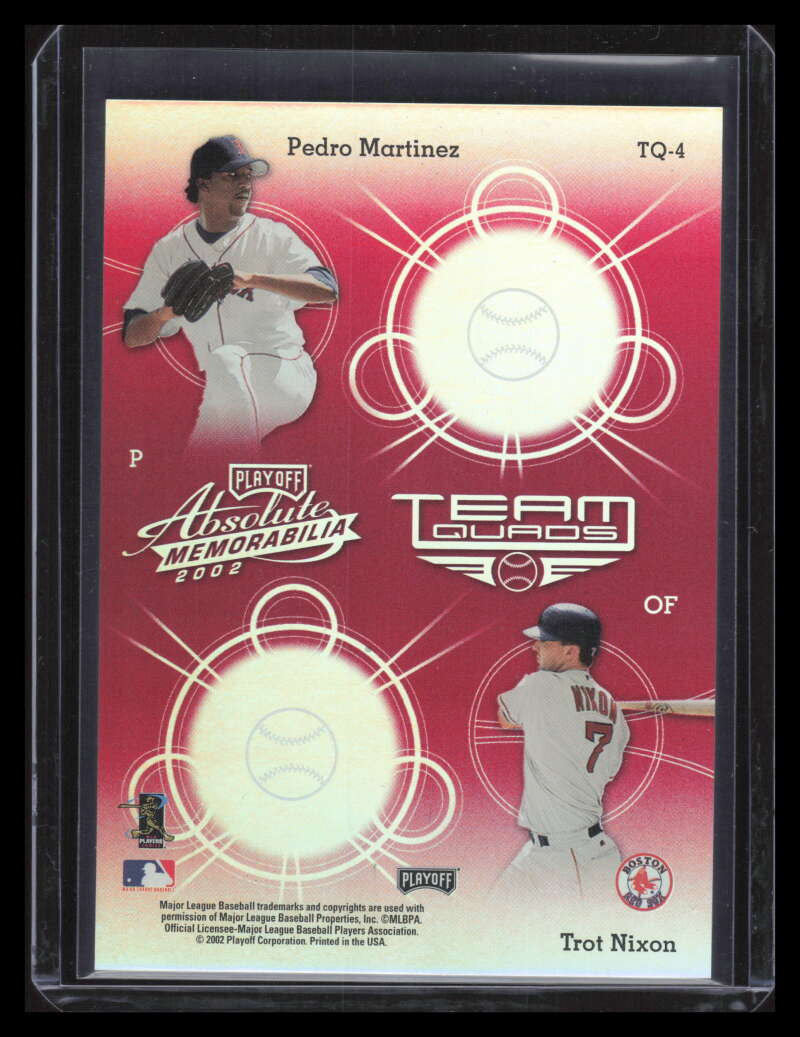 2002 Absolute Team Quads Spectrum tq4 Nixon Ramirez Pedro Martinez Garciaparra