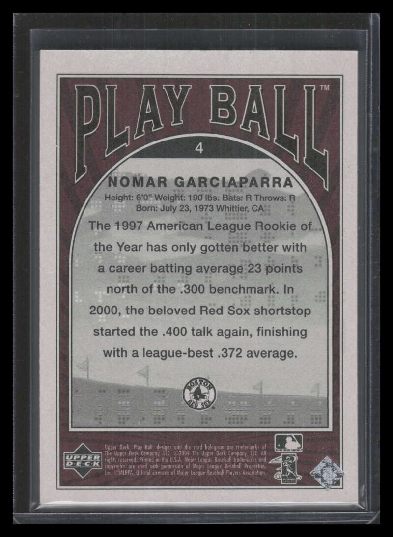 2004 Upper Deck Play Ball Parallel 175 4 Nomar Garciaparra 34/175