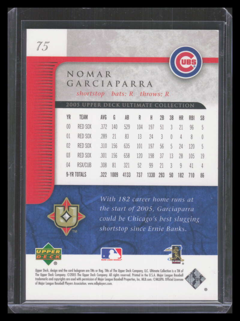 2005 Ultimate Collection 75 Nomar Garciaparra 160/475