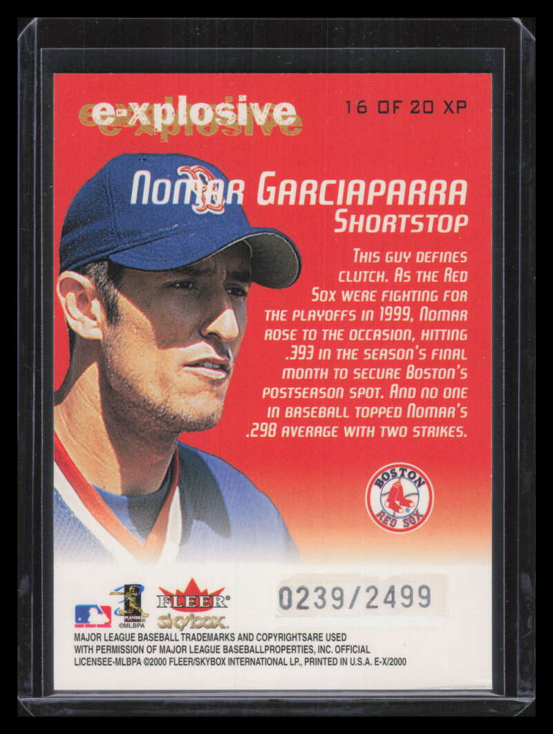 2000 E-X E-Xplosive 16 Nomar Garciaparra 239/2499