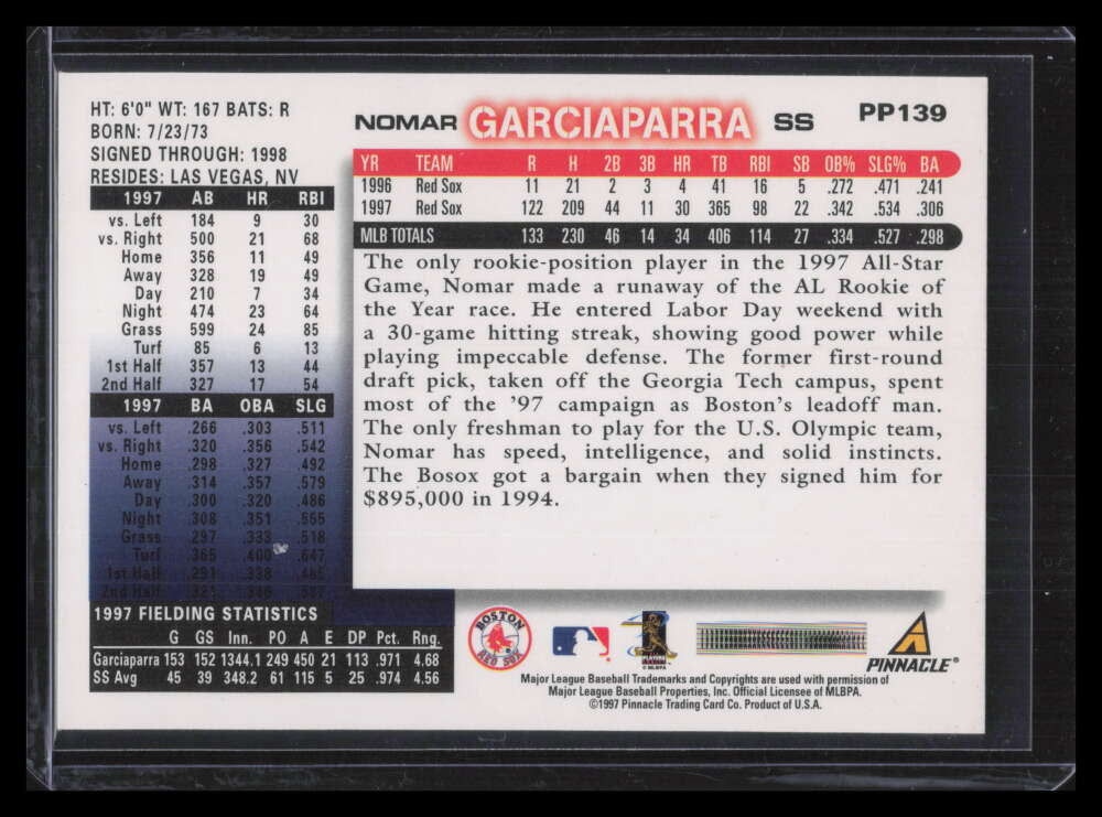 1998 Score Showcase Series Artist's Proofs pp139 Nomar Garciaparra