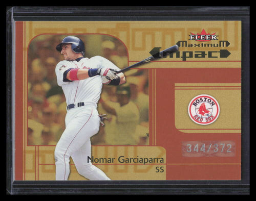2002 Fleer Maximum To the Max 253 Nomar Garciaparra MI 344/372 Maximum Impact