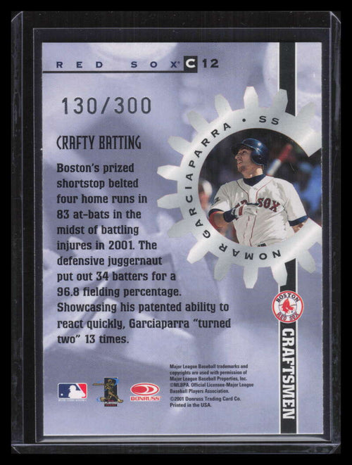 2002 Donruss Best of Fan Club Craftsmen c12 Nomar Garciaparra 130/300