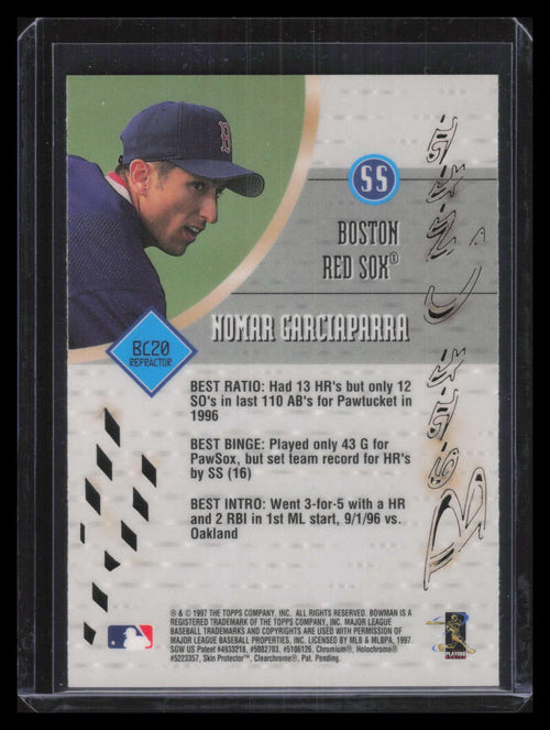 1997 Bowman's Best Best Cuts Refractor bc20 Nomar Garciaprra
