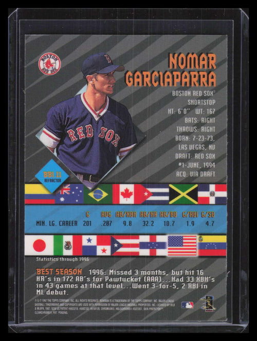 1997 Bowman International Best Refractor bbi11 Nomar Garciaparra