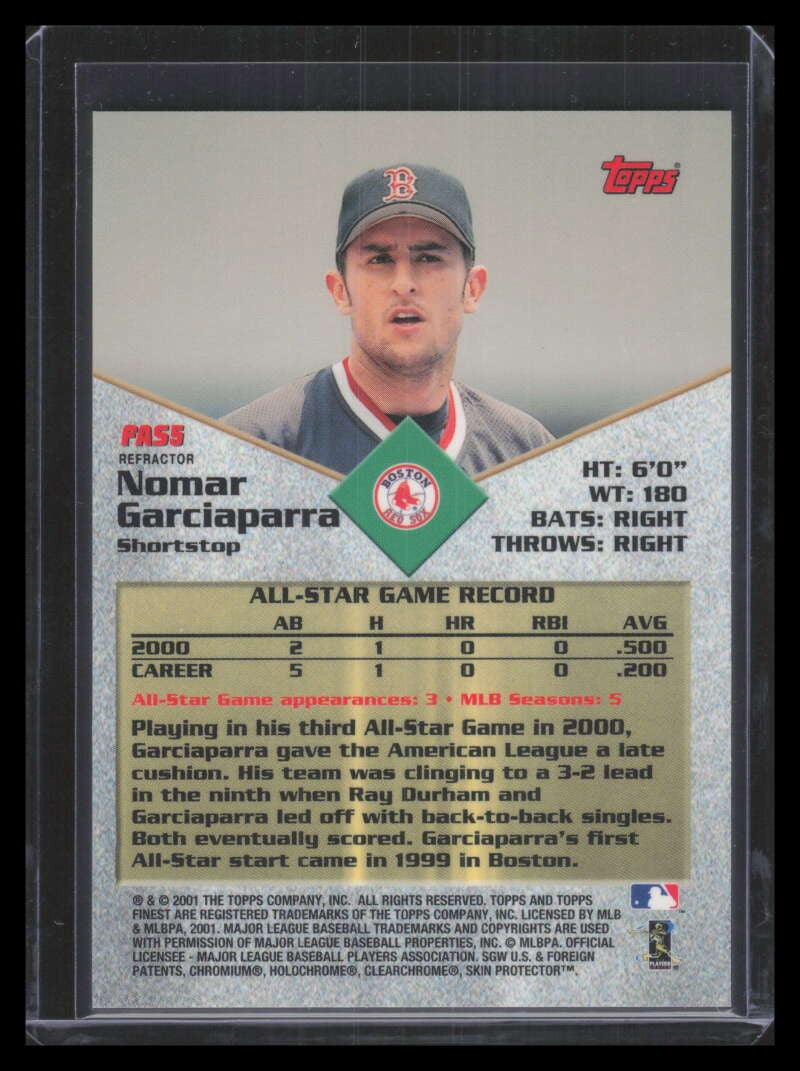2001 Finest All-Stars Refractor fas5 Nomar Garciaparra