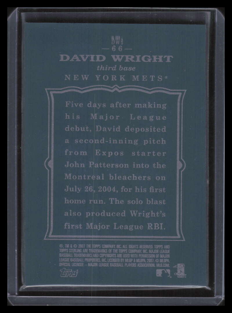2007 Topps Sterling 66 David Wright 131/250