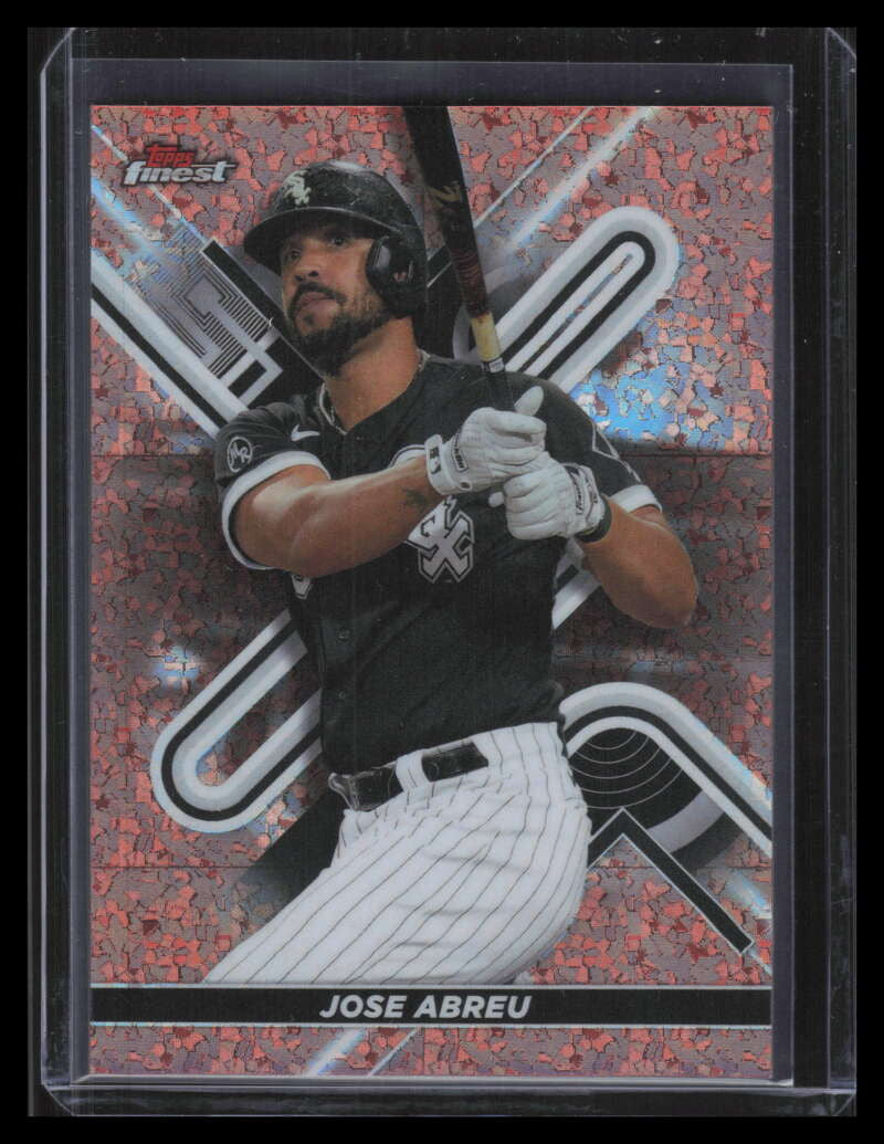 2022 Finest Rose Gold Mini Diamond Refractor 44 Jose Abreu 9/50
