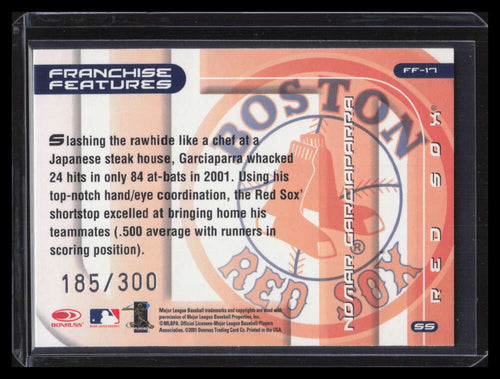 2002 Donruss Best of Fan Club Franchise Features ff17 Nomar Garciaparra 185/300