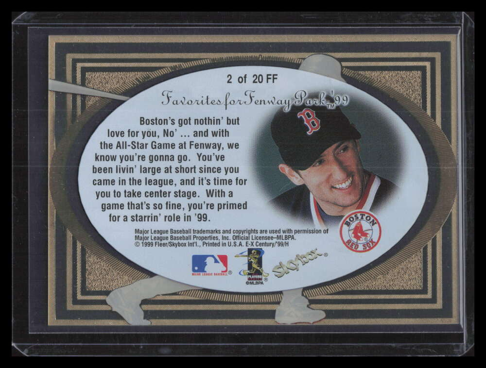 1999 E-X Century Favorites for Fenway '99 2 Nomar Garciaparra