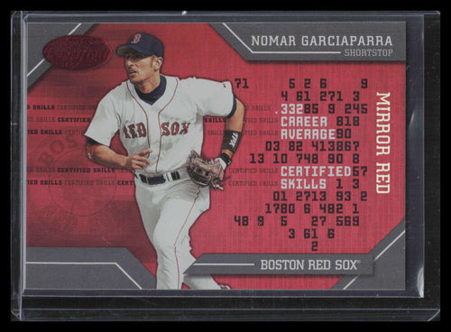 2002 Leaf Certified Skills Mirror Red cs19 Nomar Garciaparra 130/150