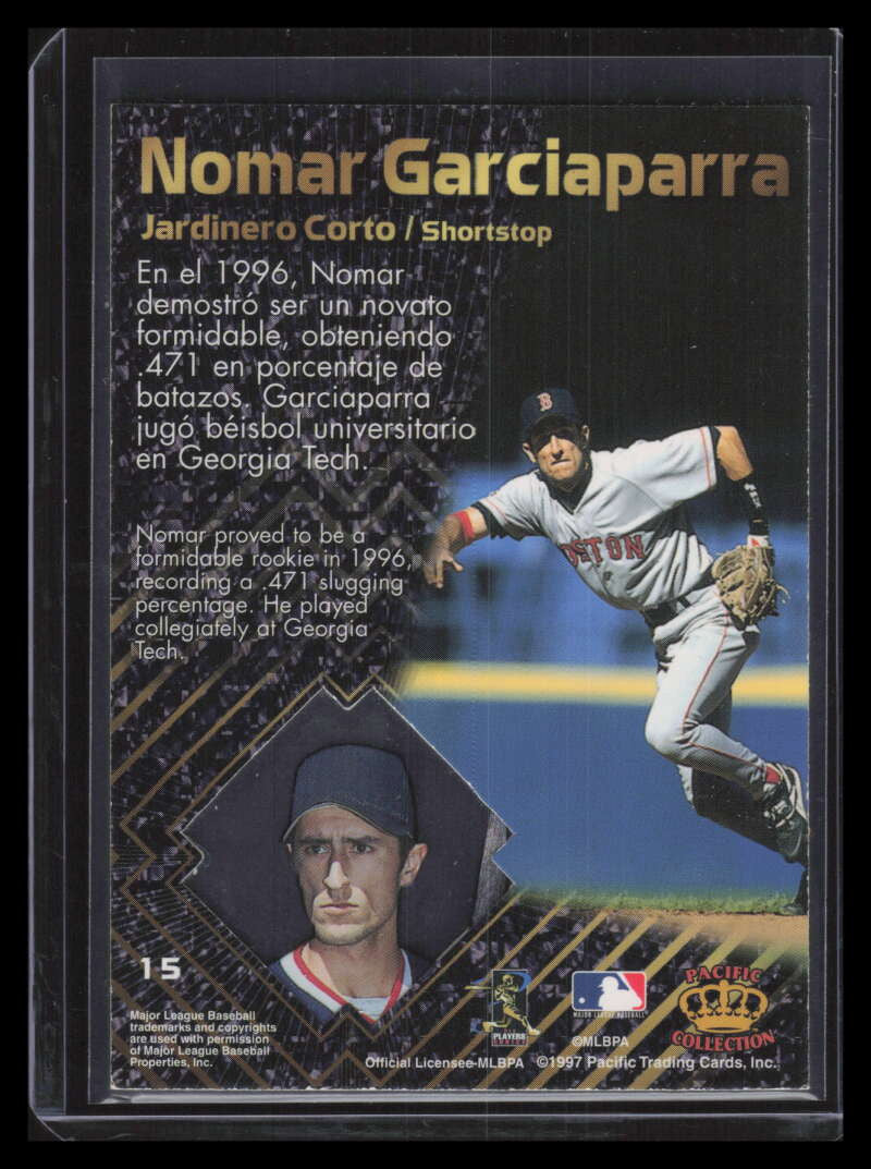 1997 Pacific Prisms Light Blue 15 Nomar Garciaparra