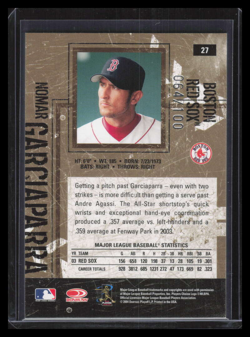 2004 Leather and Lumber Silver 27 Nomar Garciaparra 64/100