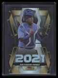 2022 Finest Career Year Die Cuts Kintsukuroi Black Gold Refractor Salvador Perez