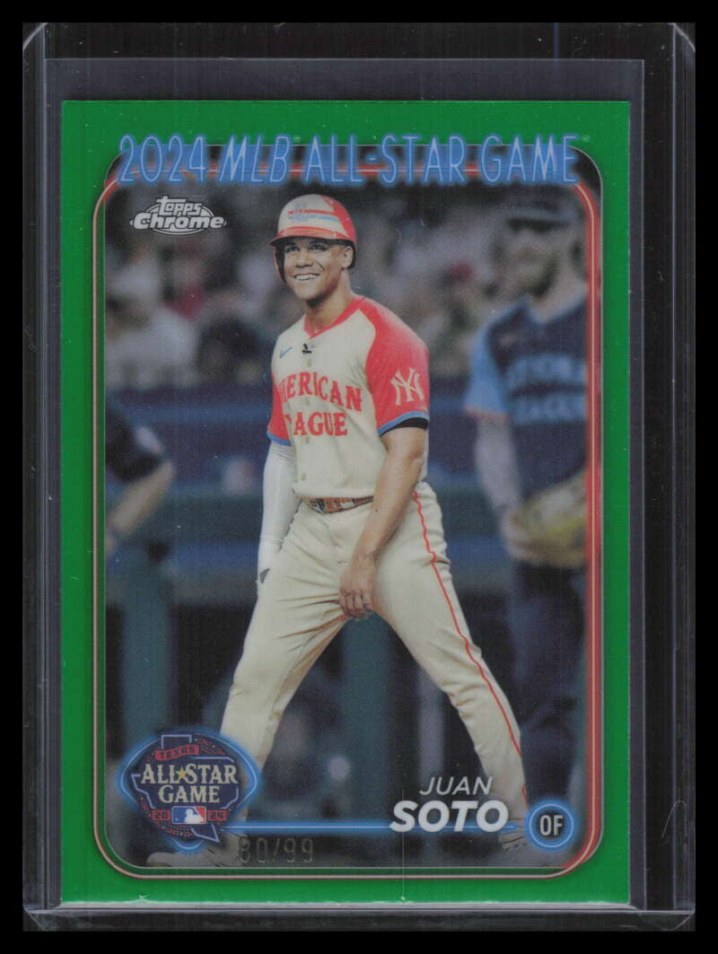 2024 Topps Chrome Update '24 All-Star Game Green Refractor asgc7 Juan Soto 80/99