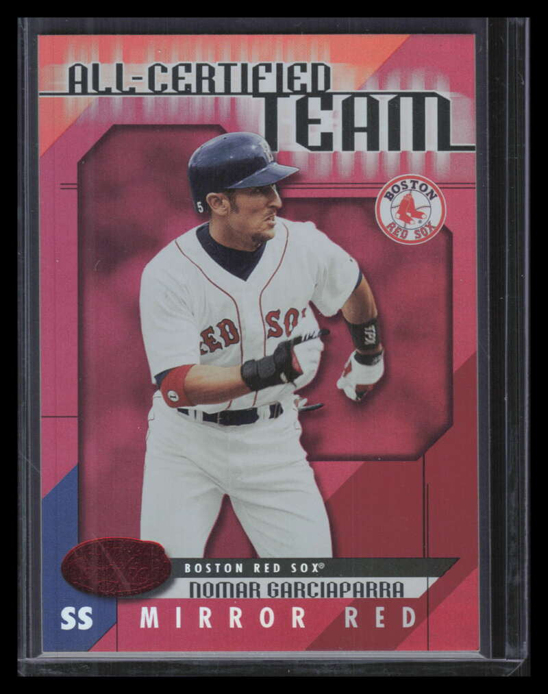 2002 Leaf Certified All-Certified Team Mirror Red 7 Nomar Garciaparra 15/75