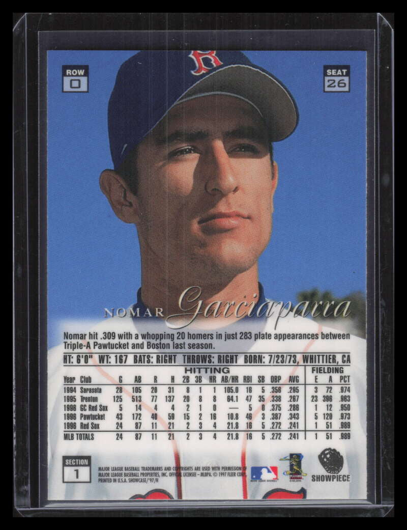 1997 Flair Showcase Row 0 26 Nomar Garciaparra