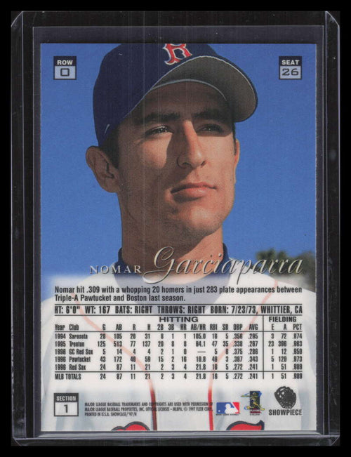1997 Flair Showcase Row 0 26 Nomar Garciaparra