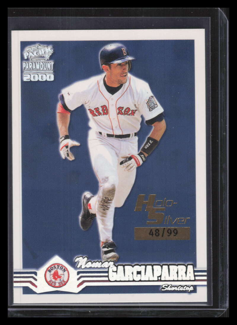 2000 Paramount Holographic Silver 35 Nomar Garciaparra 48/99
