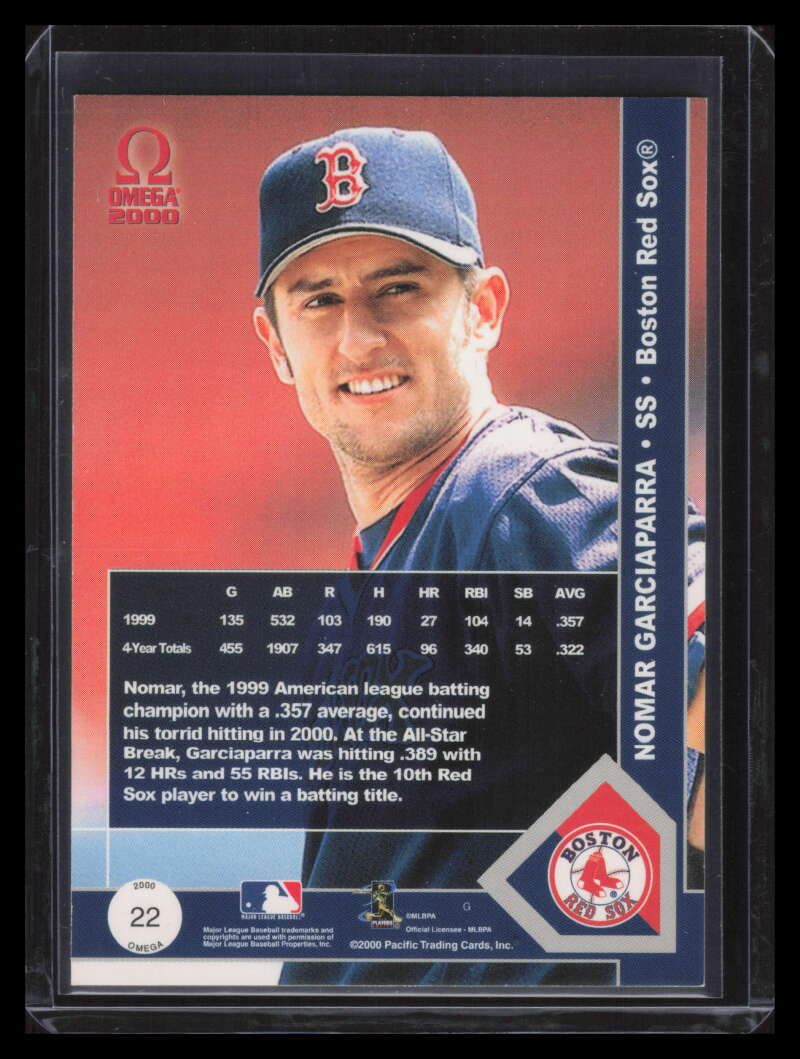 2000 Pacific Omega Premiere Date 22 Nomar Garciaparra 29/77