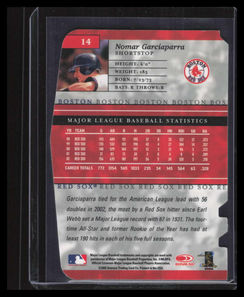 2003 Donruss Elite Aspirations 14 Nomar Garciaparra 60/95