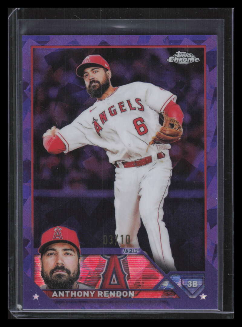 DELETE 159949 2023 Topps Chrome Sapphire Purple Refractor 640 Anthony Rendon 3/10