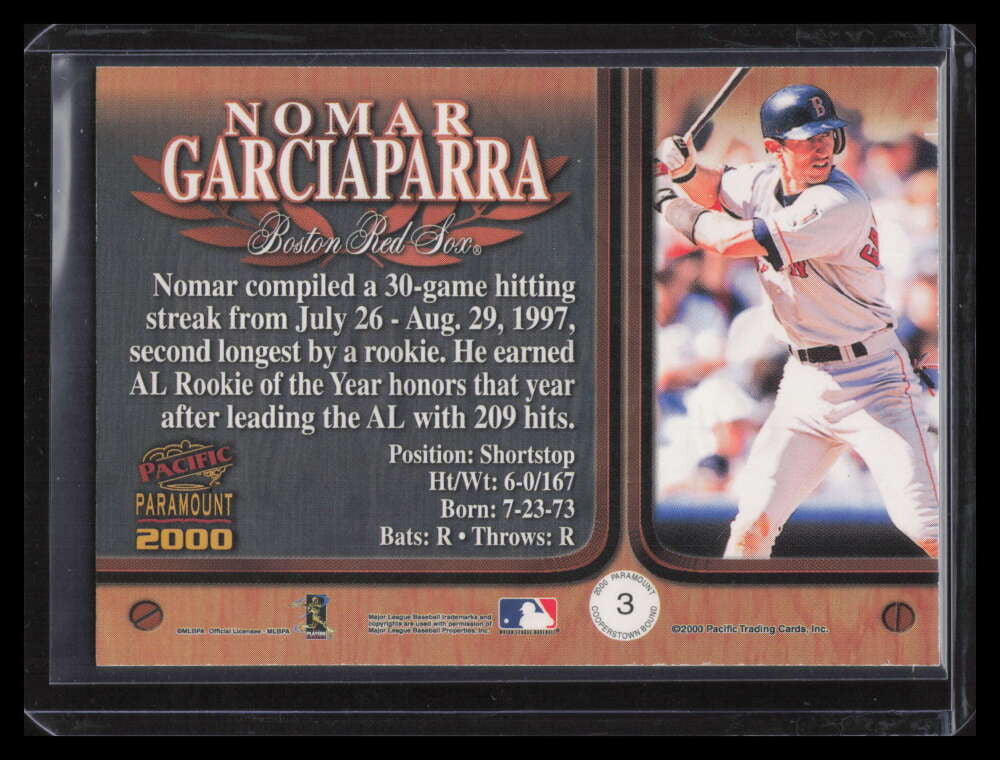 DELETE 159952 2000 Paramount Cooperstown Bound 3 Nomar Garciaparra