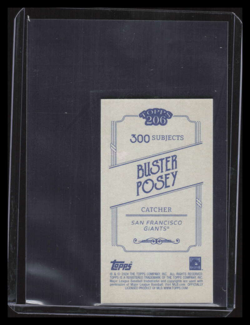 2024 Topps 206 Canvas Stock 214 Buster Posey /25