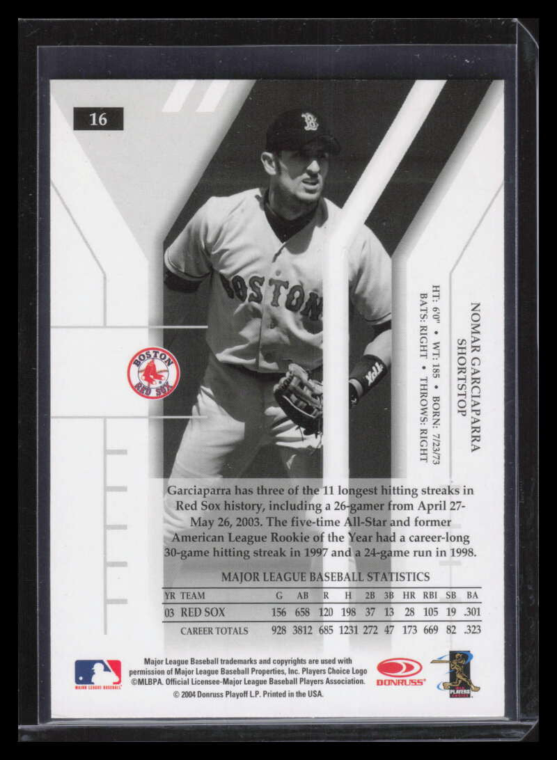 2004 Donruss Elite Cleveland National 16 Nomar Garciaparra