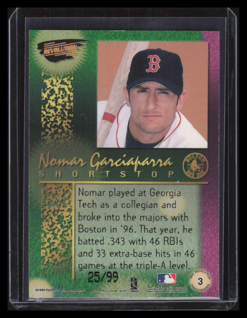 1999 Revolution Tripleheader Tiers 3 Nomar Garciaparra 25/99