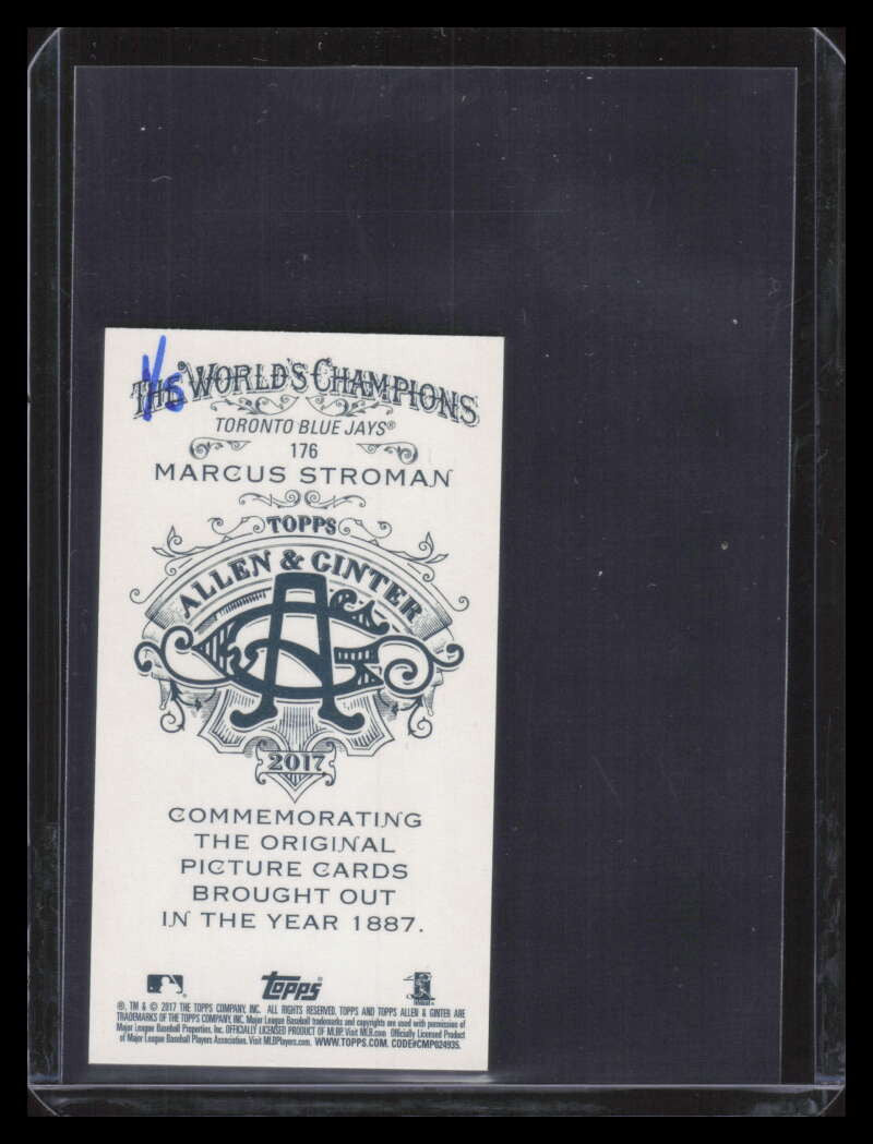 2017 Topps Allen and Ginter X Mini Red 176 Marcus Stroman 1/5