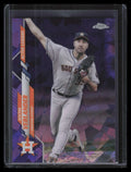 2020 Topps Chrome Update Sapphire Purple Refractor u240 Justin Verlander 10/10