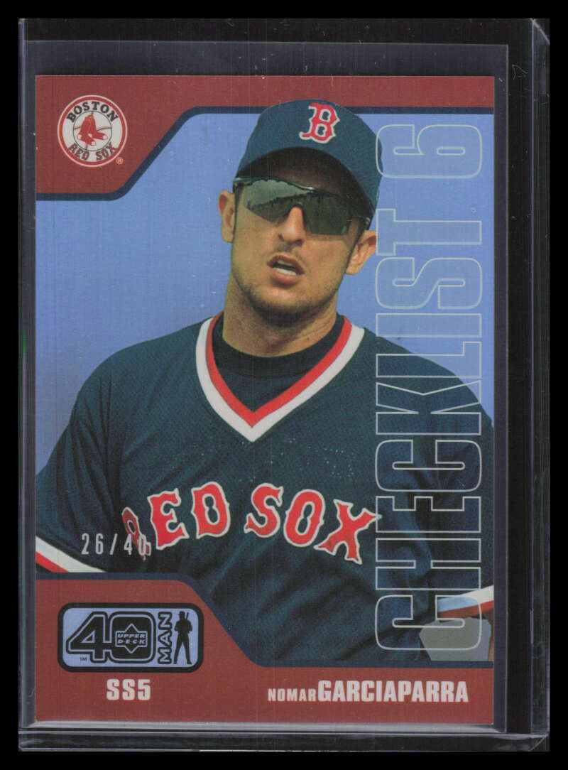 2002 Upper Deck 40-Man Electric Rainbow 1176 Nomar Garciaparra CL 26/40