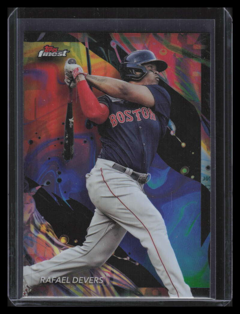 2024 Finest Oil Spill Refractor 187 Rafael Devers Uncommon