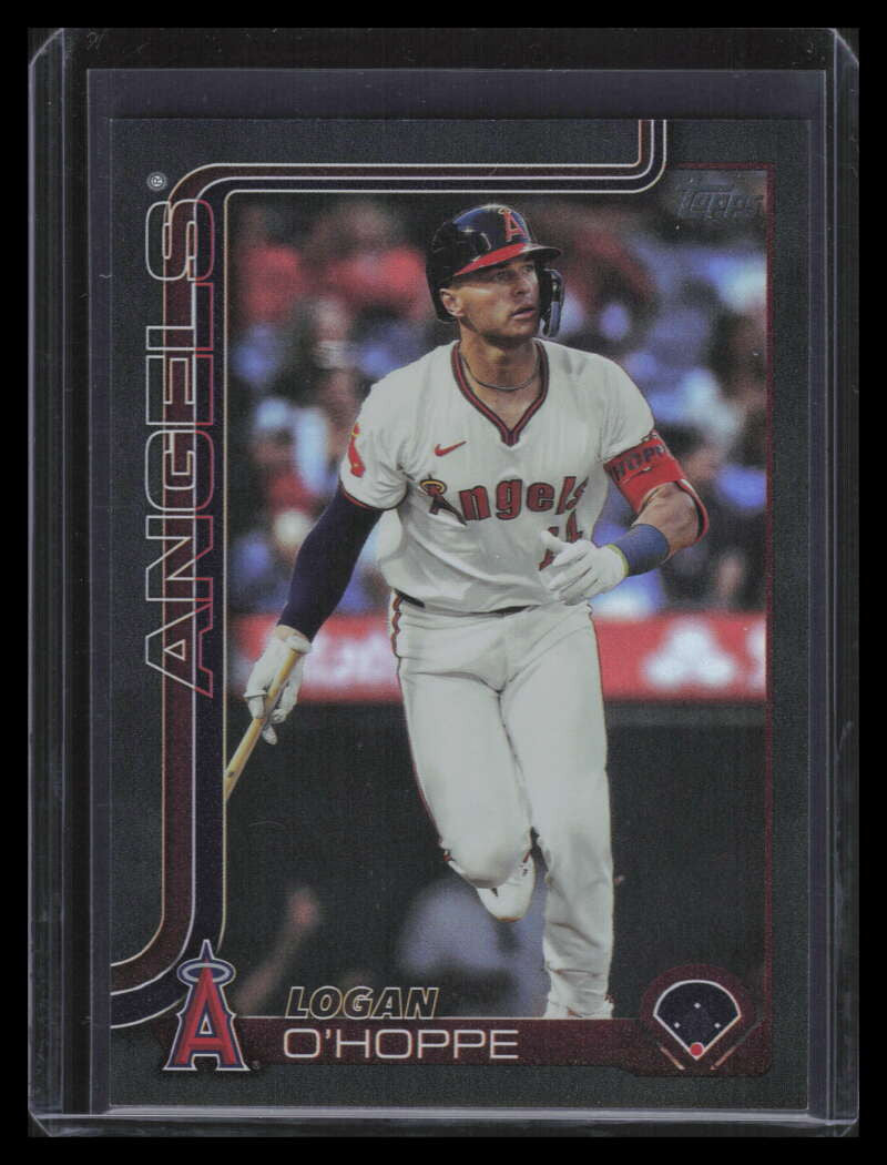 DELETE 160018 2025 Topps Black Rainbow Foil 308 Logan O'Hoppe 5/10