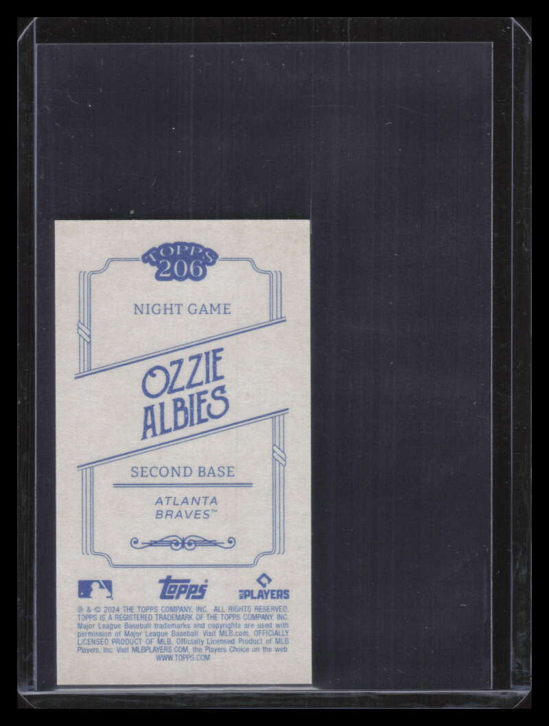 2024 Topps 206 Night Game Variations 1 Ozzie Albies