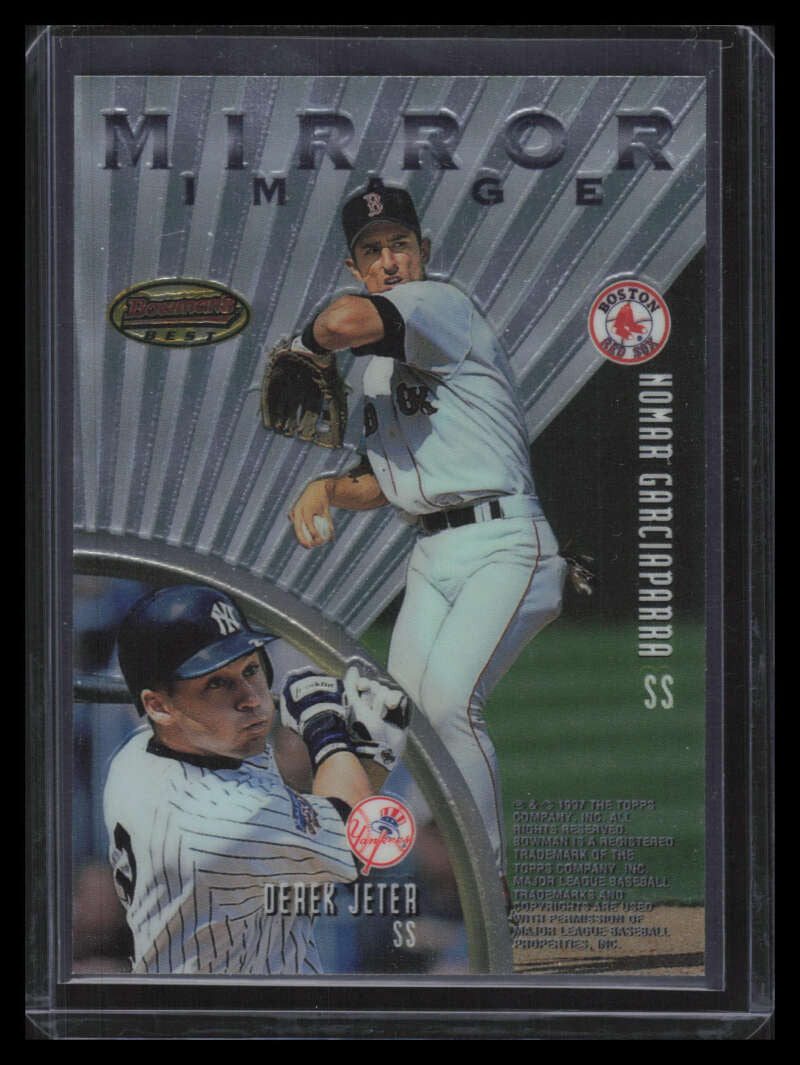 1997 Bowman's Best Mirror Image Inverted mi1 Bocachica Larkin Garciaparra Jeter