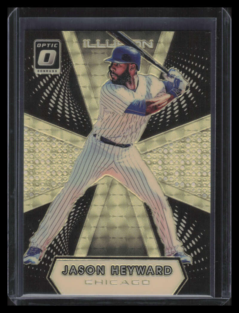 2016 Donruss Optic Illusion Gold Vinyl 13 Jason Heyward 1/1