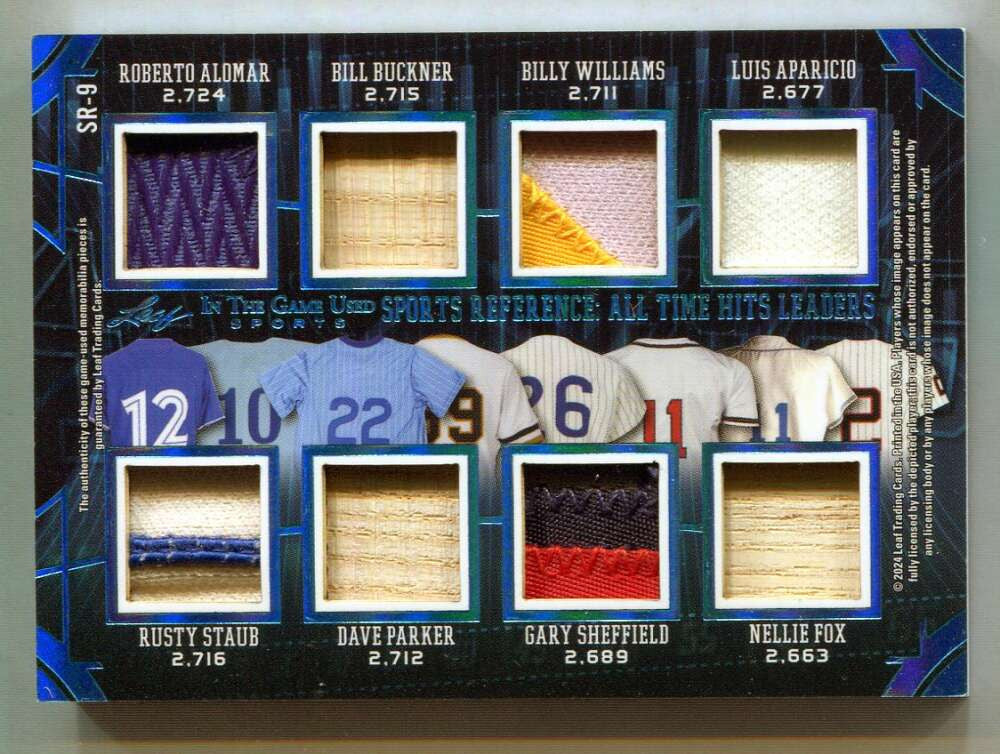 2024 ITG Rodriguez Chipper Griffey Aparicio Alomar Dawson 16 Bat Jersey Patch /3