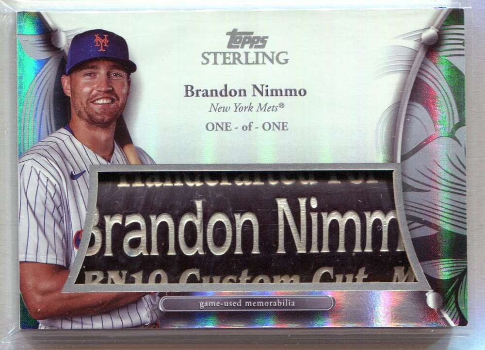 2024 Topps Sterling Bat Nameplates SBNBN Brandon Nimmo Bat Barrel 1/1